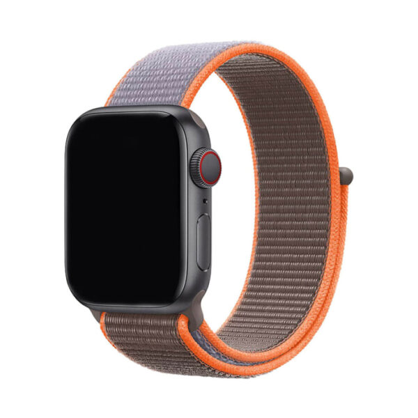 Apple Watch Sport Loop Strap Gray & Orange